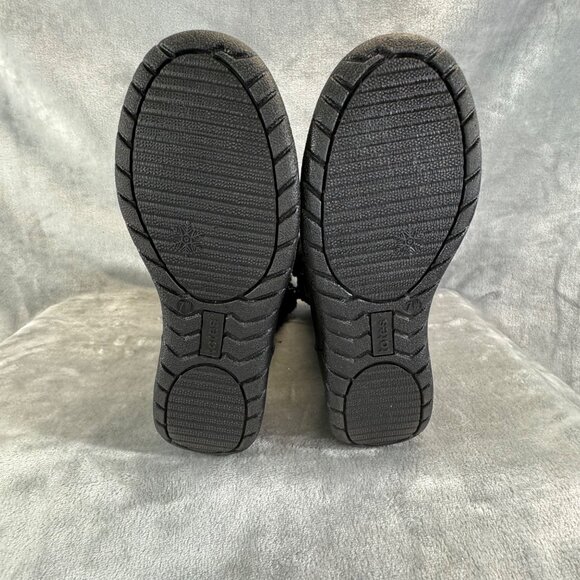 TOTES Women boots 7 Jade Black Waterproof Double Zip Snow Boots Fur Lined - Picture 15 of 16